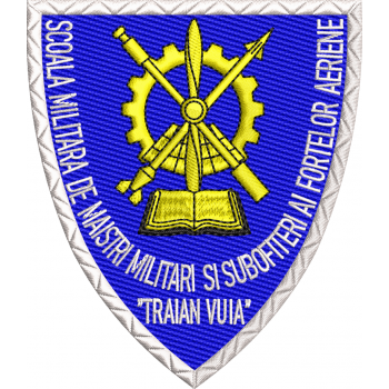 Emblema Școala Militară de Maiștri Militari și Subofițeri a Forțelor Aeriene "Traian Vuia"
